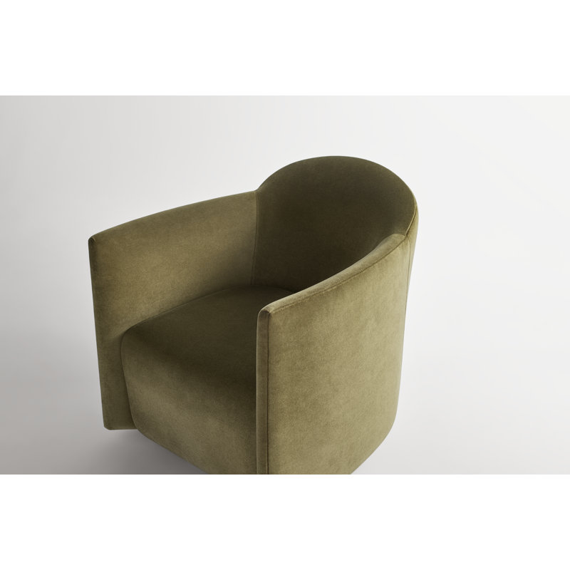 About Face Swivel Armchair, Moss Velvet