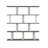 Jayvianna 53.9" H x 51.6" W Modern Geometric Bookcase-2015650100