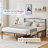 Metal Bed Frame with Headboard Heavy Duty Strong Steel Slat Support Platform Queen Size Bed No Box Spring Needed, Easy Assembly, Black-1600606986-1610027483