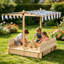 Bac à sable pour enfants en bois avec couvercle Outsunny