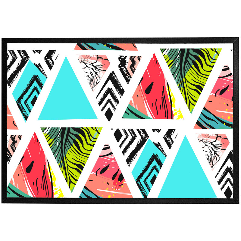 Single Picture Frame Print, Black, 76cm H x 114cm W