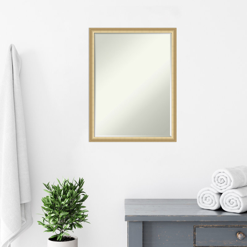 Miroir mural Merrile, 25,75 po x 19,75 po, Or