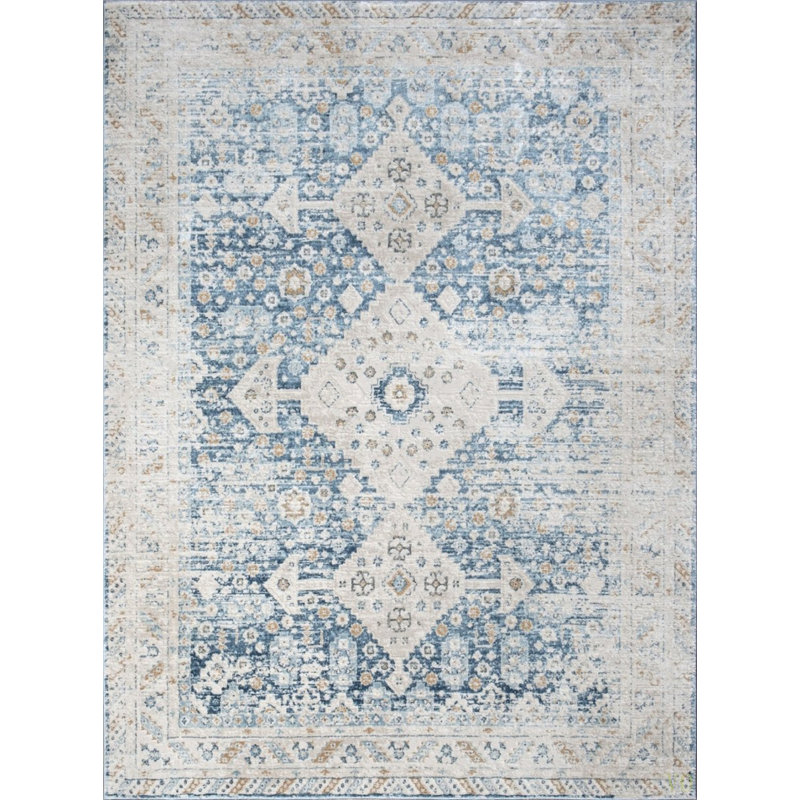 Noble 7 Ft. 10 In. X 10 Ft. 3 In. Area Rug Medallion Pattern Area Rug – Timeless Design, Soft, Stain Resistant For Living Room, Bedroom, Entryway And High-Traffic Areas