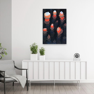 Growth Of The Night Plants Abstract Classic Contemporary Wall Art Print by Paul Klee - 1 Piece Wrapped Canvas Wall Art