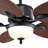 50" 5-Tropical Palm Leaf Ceiling Fans With Dimmable Lights And Remote Control-1991211229