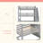 Full Size Triple Bunk Bed With Storage Staircase,Separate Design-1019051533