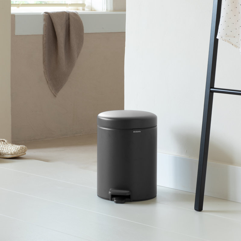 Brabantia NewIcon Soft Closing Pedal Bin, 5 L, Warm Bronze