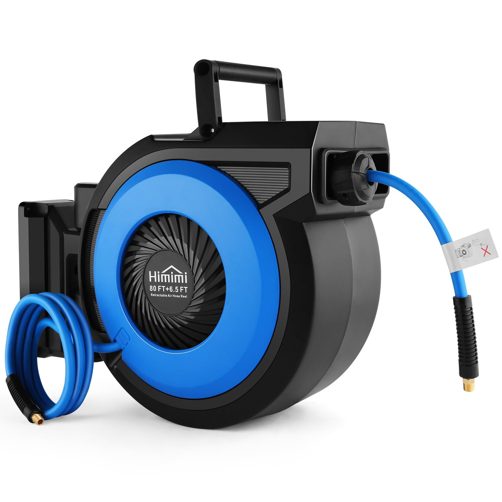 Automatic Hose Reels, Garden Hose Reel, 180 ° Swivel Wall Hose Box,  Retractable Hose Reel, Equipped with Adjustable Nozzle and System Parts