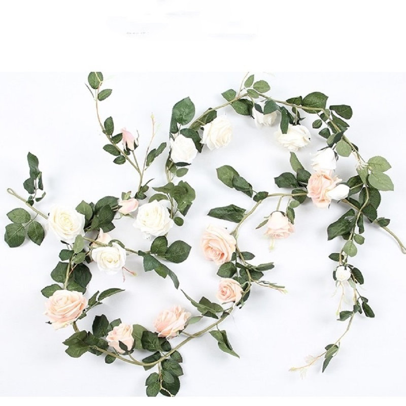 Tiges de roses artificielles australiennes, Rose clair, 1 tige