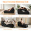 Chaise longue en velours noir pour yoga et méditation-416946094