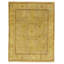 Hand Knotted Wool Area Rug in Gold