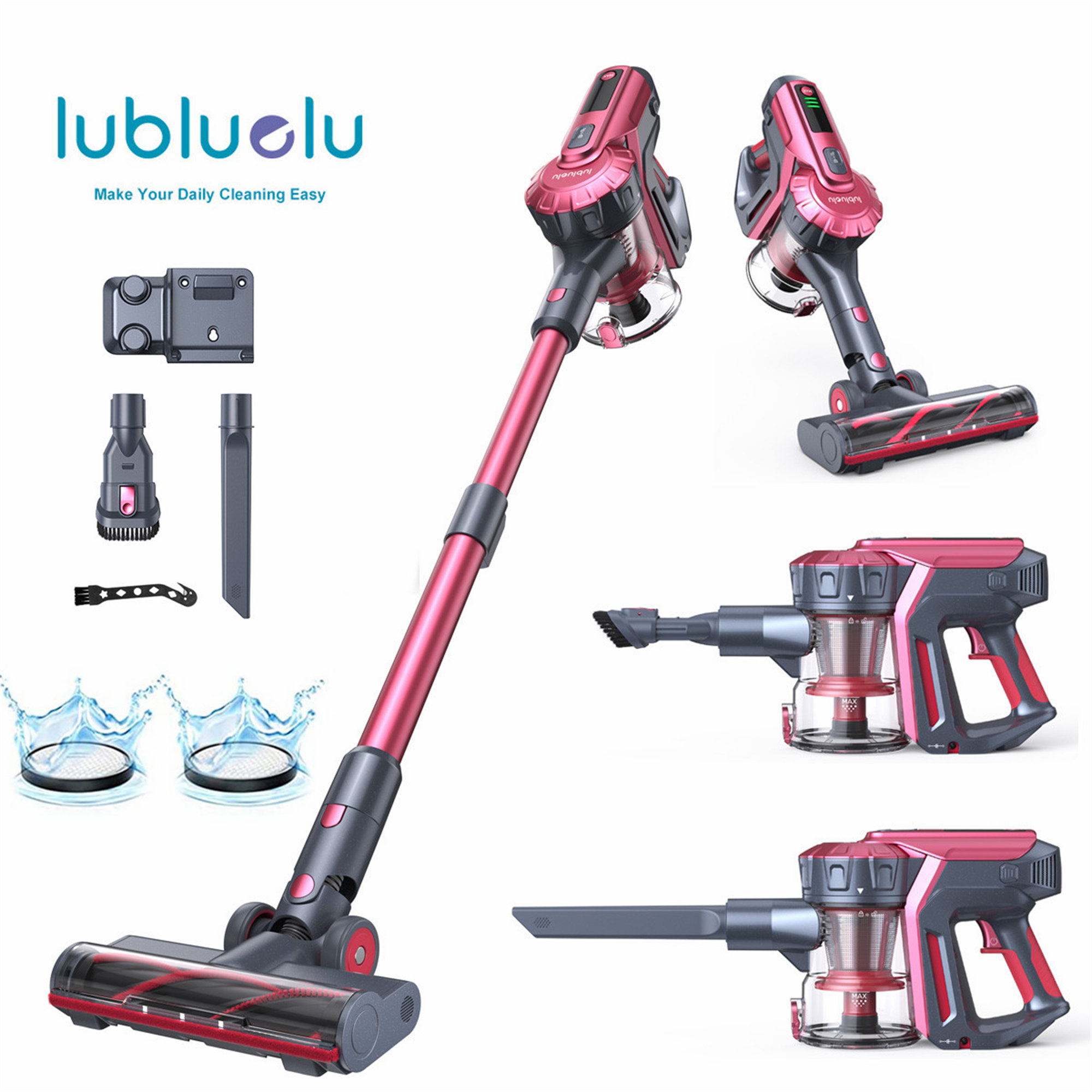 This Lightweight Cordless Vacuum Cleaner Lubluelu - did its thing