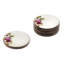 Claro Walnut Pink Floral Coaster Set