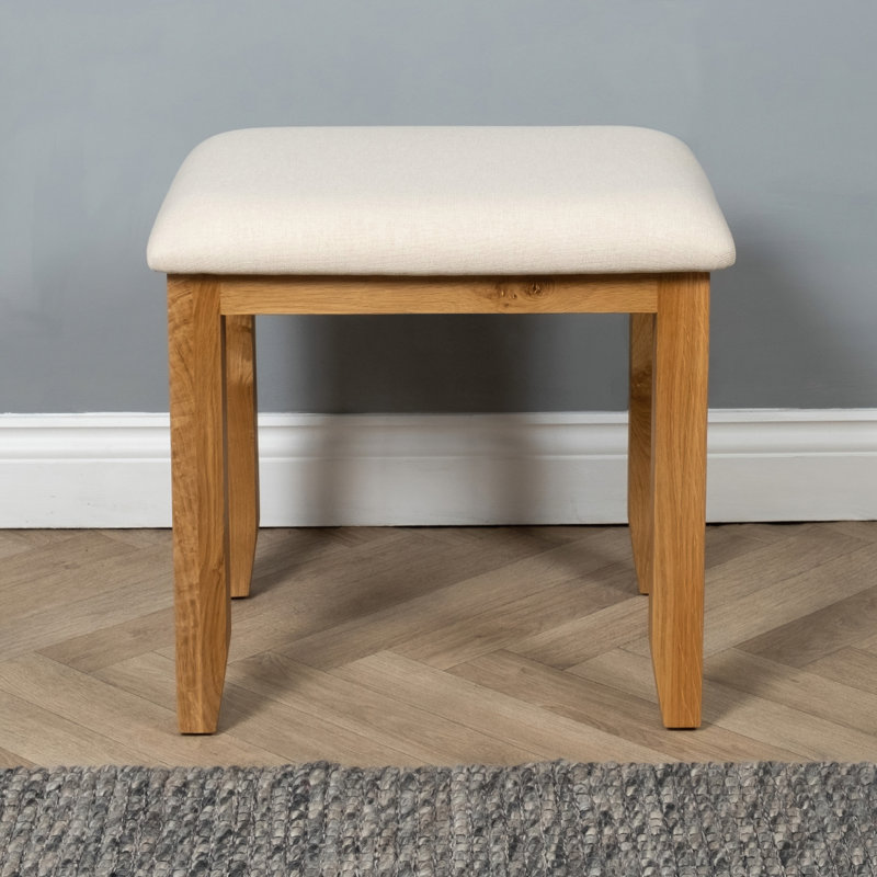 Louna Soild Wood Accent Stool
