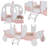 Princess Magical Crown Carriage-shaped Bed with Ladder-1712286103