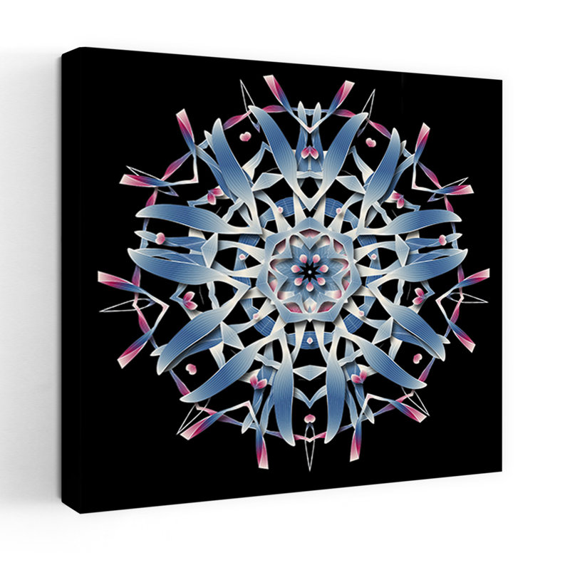Art contemporain abstrait géométrique, H 18 po x l 18 po