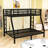 Metal Twin Over Full Bunk Bed With Slats And Ladder-102002906-104497135