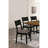 Mid-Centuniuniu Modern Black And Gray Side Chairs Set Of 2 Chairs Dining Room Furniture Leatherette Seat Elegant Kitchen Dining Room Solid Wood Two-Tone Chair