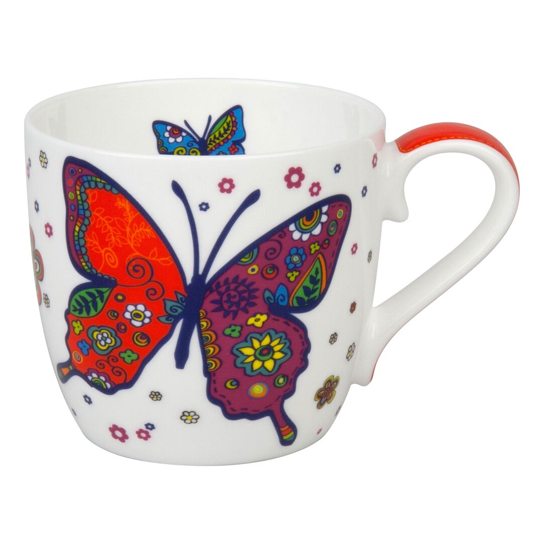 Kaffeebecher Butterfly aus Bone China