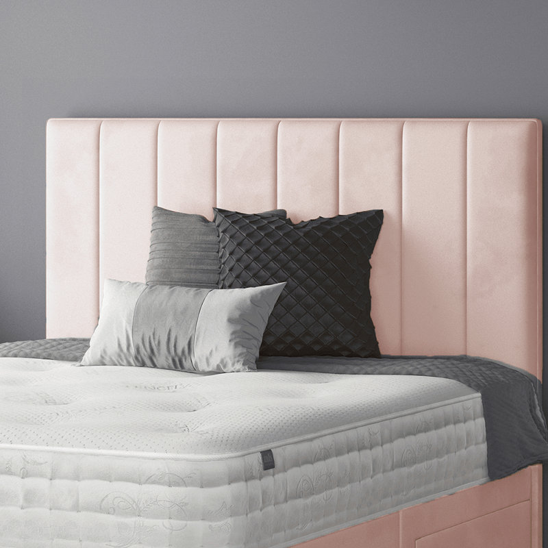 Hedley Upholstered Headboard, Double (4'6), Pink