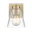 Swanson 6.75" High 1-Light Wall Sconce - Modern Gold-313161568