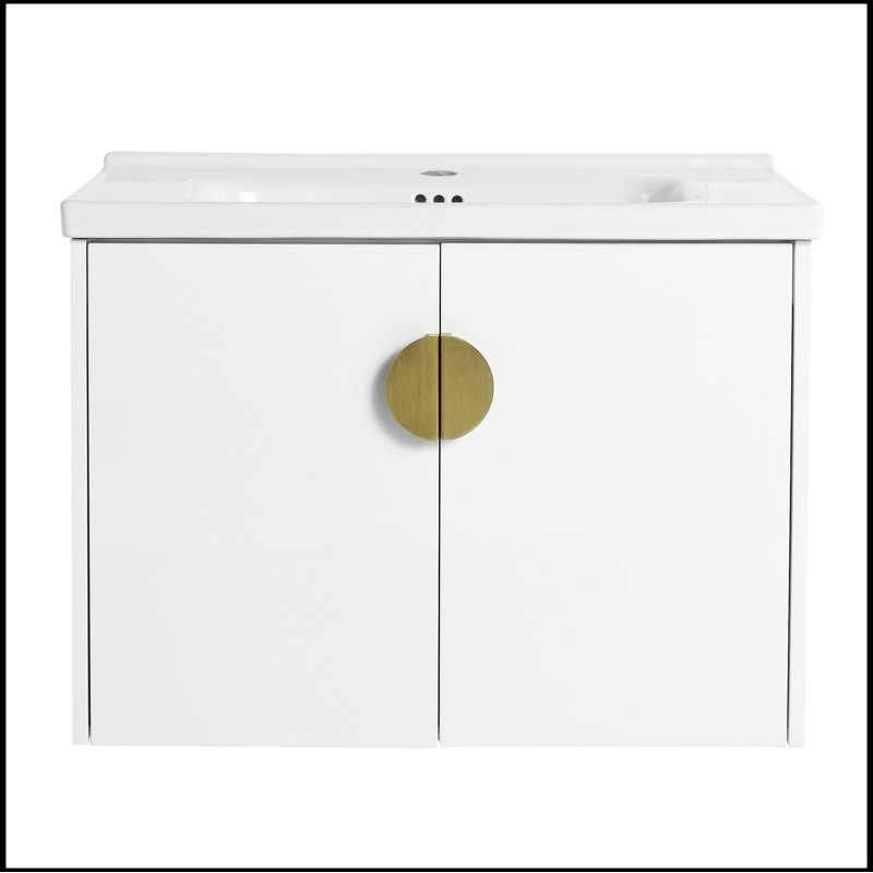 Ensemble de meuble-lavabo simple 27,80 po avec plateau Saberina