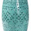 Table d'appoint en métal Calderon au fini sarcelle moderne et contemporain, H 18,3 po x P 12,2 po x l 12,2 po-40313429