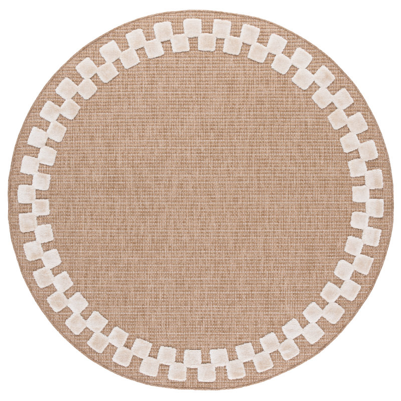 Tapis couleur unie Clayton 100, Rond 6 pi 7 po