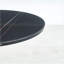31,5 po doré Table basse noire Mid-Century, plateau rond en panneau de fibres à densité moyenne, base à piédestal stable, facile à nettoyer