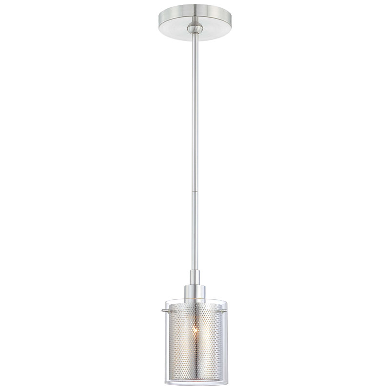 Luminaire suspendu cylindrique à 1 lumière Barron