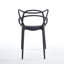Chaise en plastique 4 pièces noir-61290800