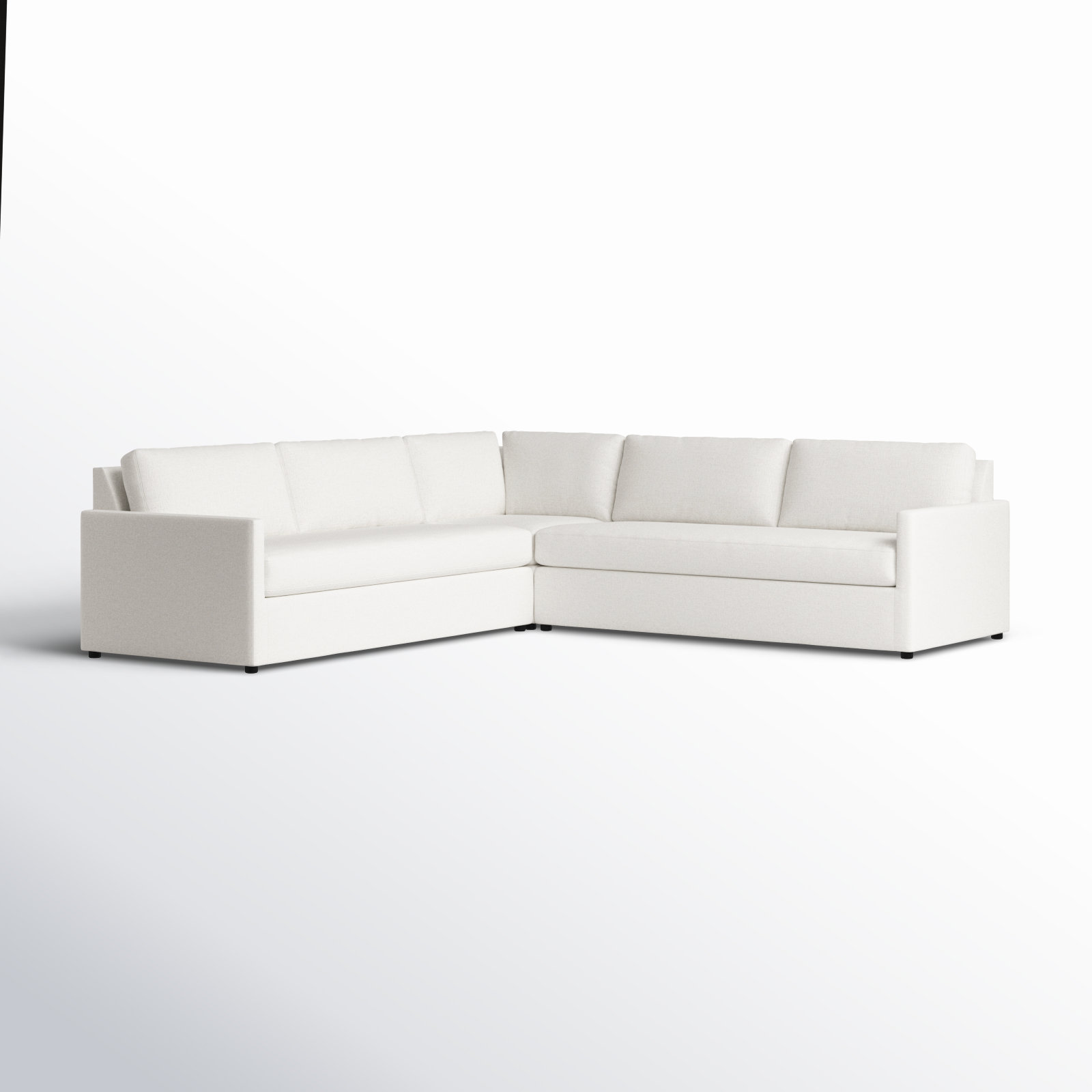 Damari Sectional, John Sepia Performance Linen Blend