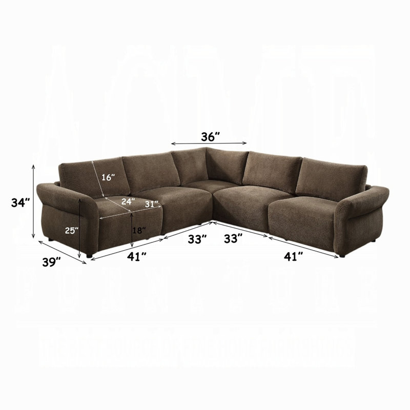 Canapé modulaire 5 pièces Theodore