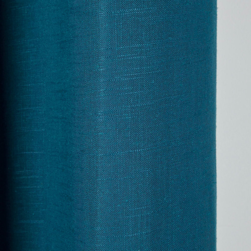 Bellavista Room Darkening Curtain Single Panel, Deep Turquoise, Width 200 x Drop 280cm