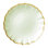 Assiette de service en verre baroque