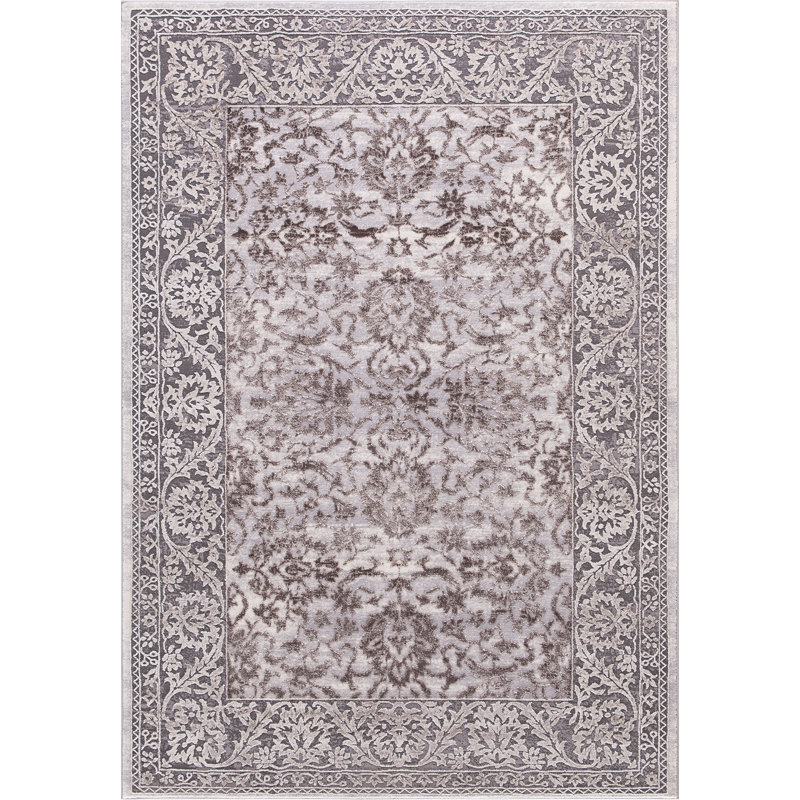 Brun-gris vintage, Rectangle 5 pi 3 po x 7 pi 3 po