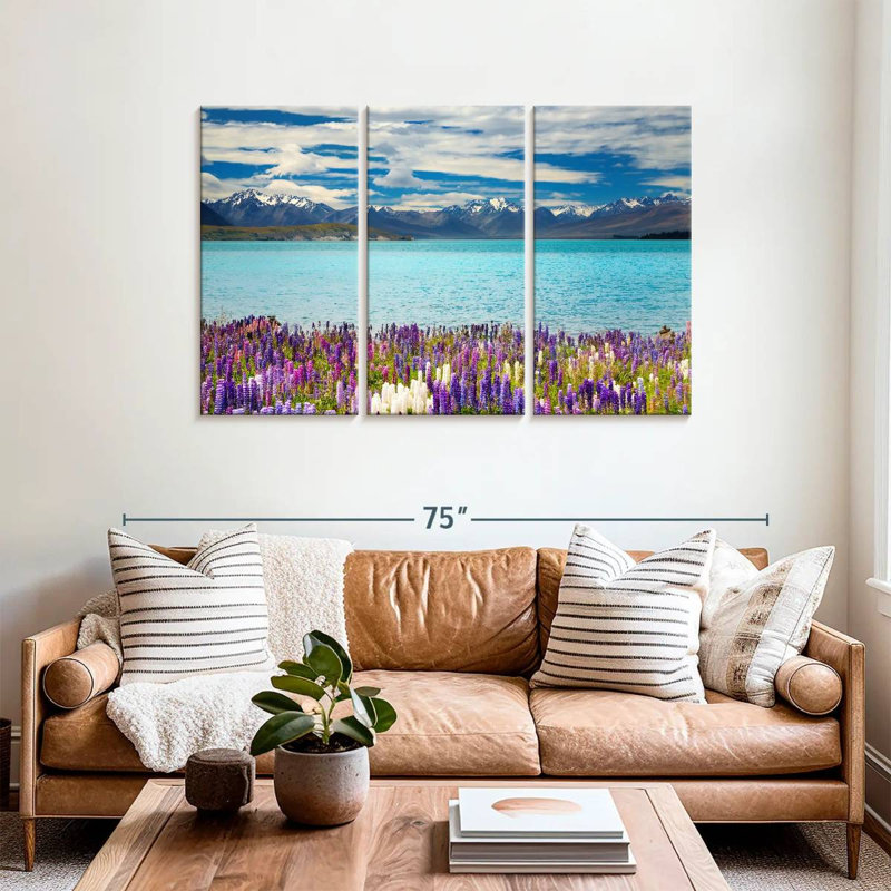 Alvord Lake Tekapo Mountain, 36" H x 57" W