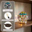 Lampe de table en verre coloré de style Tiffany, lampe d'appoint Samara DEL
