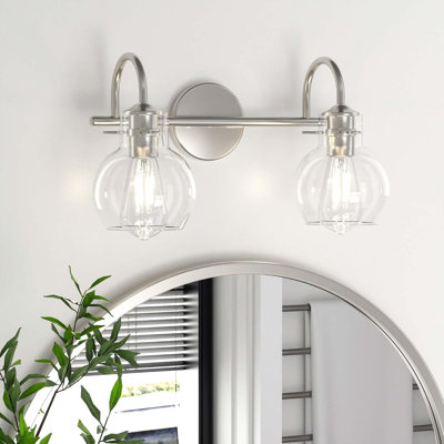 Zeline Light Dimmable Bathroom Vanity Lights with Clear Shade Vanity Light Fixture