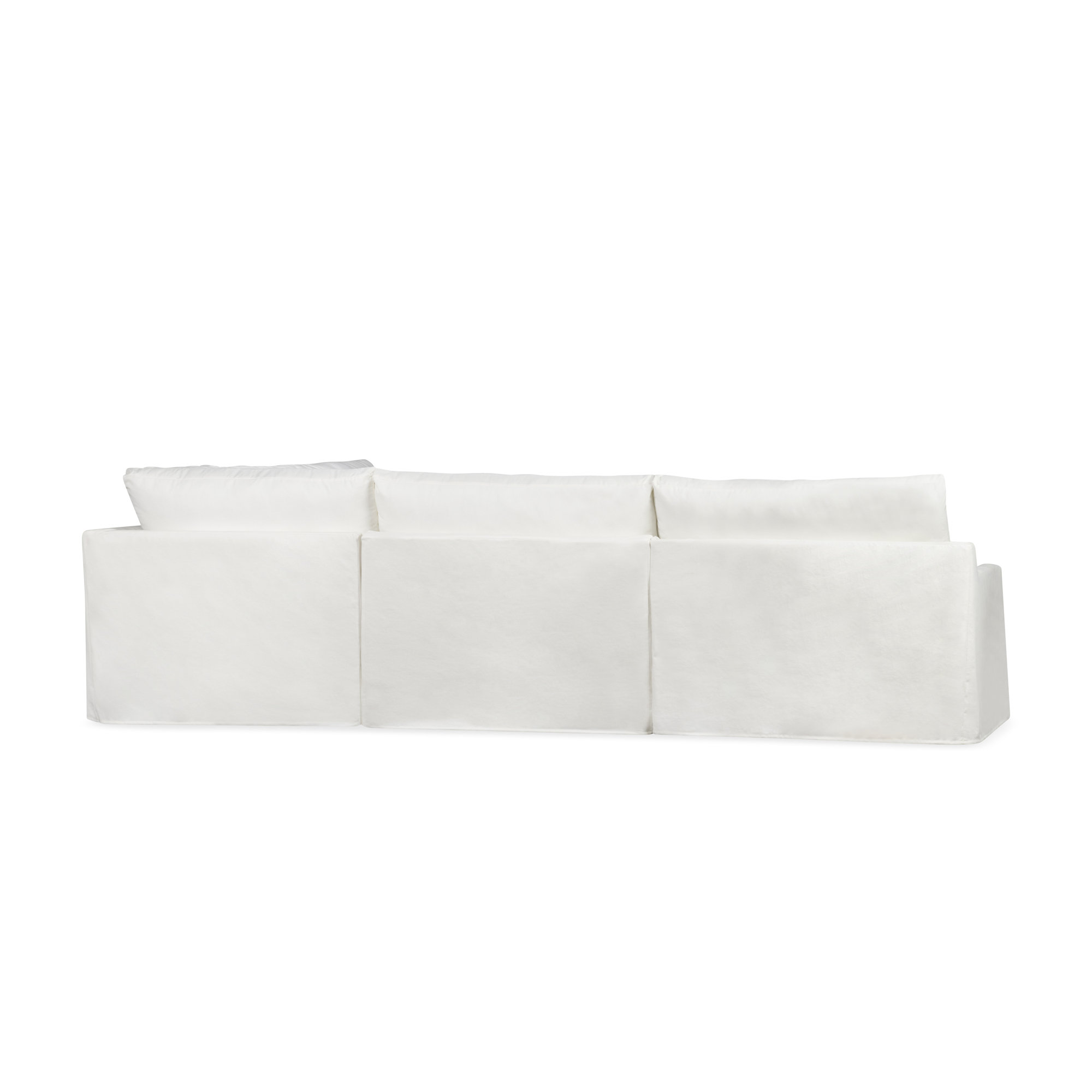 Wrenley 5-Piece Slipcovered Modular Sectional, Nomad Snow Crypton® Chenille