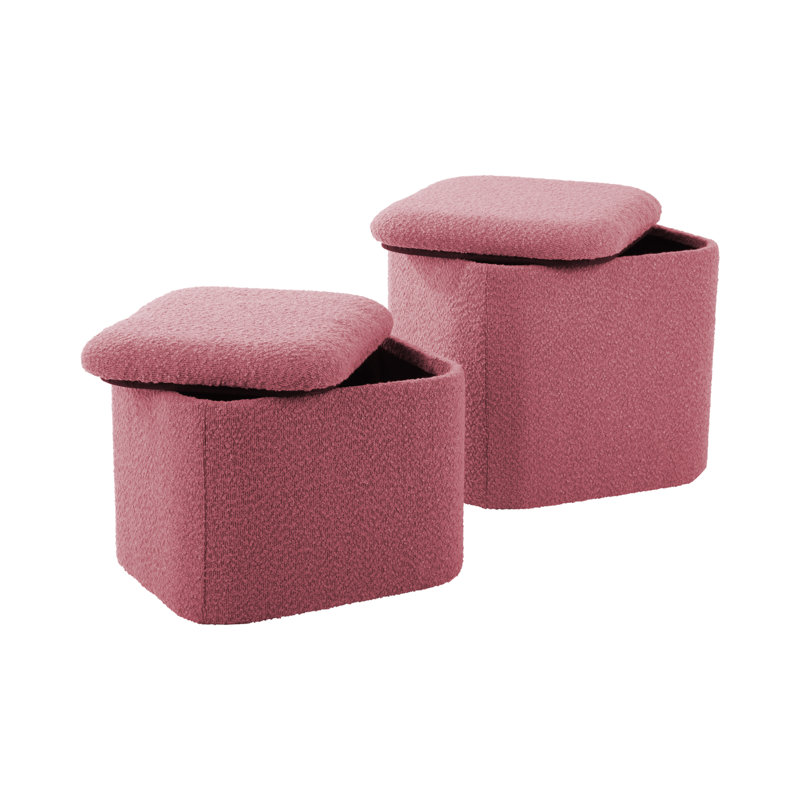 Ada 35 Wide Ottoman, Pink