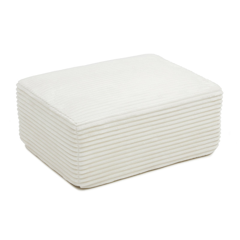 Repose-pieds en velours côtelé, repose-pieds nuage rembourré pour canapé sans os, repose-pieds modulaire en mousse à mémoire de forme compressée