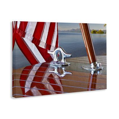 «Flag On Boat Hull», art mural sur toile par Dennis Frates