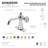 Kingston Brass Fuller Single-Handle 1-Hole Deck Mount Bathroom Faucet with Push Pop-Up and Deck Plate-66069202-69976282