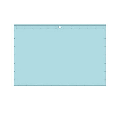 FWL7248 72-in X 48-in Curbless Wet Room Shower Base With Linear Drain, Blue