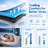 Medium Firm Mattress Topper King, Memory Foam Mattress Topper Cooling Gel Charcoal Bed Topper For Pain Relief, High Density Firm Mattress Pad With Removable Cover-136939373-155002195