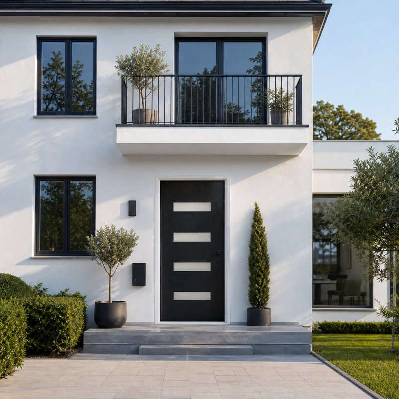 Porte d'entrée 36 po x 80 po Modern, Côté gauche