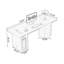 Bureau rectangulaire en bois manufacturé Smoky Wood-109743270-109743274