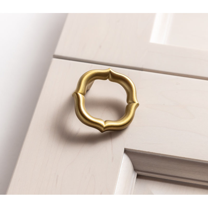Trellis Collection Pendant Pull, Brushed Golden Brass
