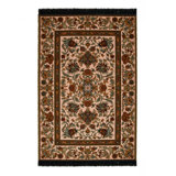 Artemis Machine Woven Wool Oriental Area Rug in Blush/Red/Black